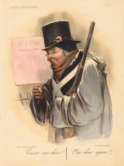 Még egy óra!! alkotó: Honoré Daumier
