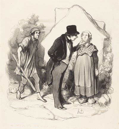 A férjed féltékeny lenne... alkotó: Honoré Daumier