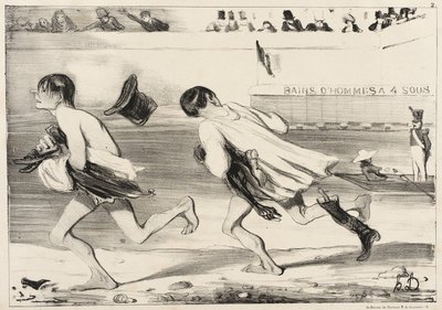 Sorba... sorba... törmelékhalom! Itt a városi tanácsos! alkotó: Honoré Daumier
