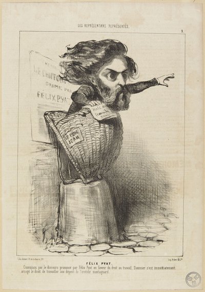 „Félix Pyat” alkotó: Honoré Daumier