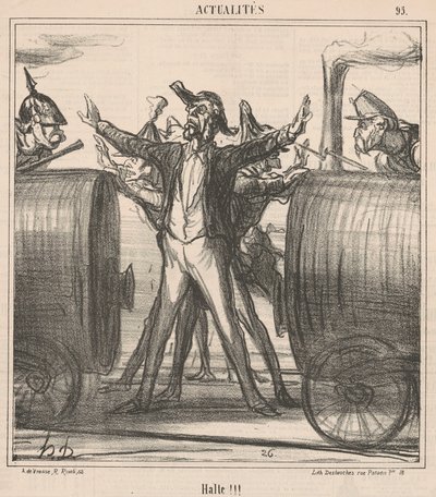 állj meg!!! alkotó: Honoré Daumier