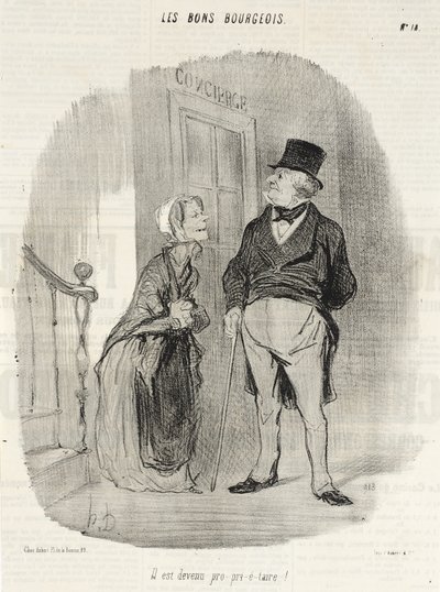 Tulajdonos lett! alkotó: Honoré Daumier