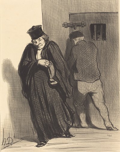 Úgy tűnik... hogy a fickóm nagy gazember... alkotó: Honoré Daumier