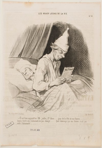 Ma július 28-a, Szent Anna napja, ... alkotó: Honoré Daumier