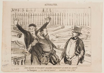 Jean Goujon és Philibert Delorme alkotó: Honoré Daumier