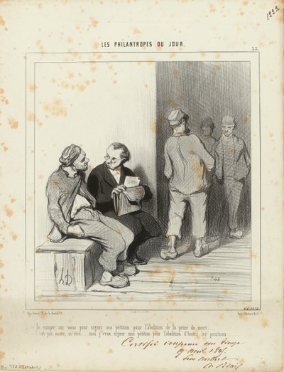 Számítok rátok, hogy aláírjátok a petíciómat... / 33 alkotó: Honoré Daumier