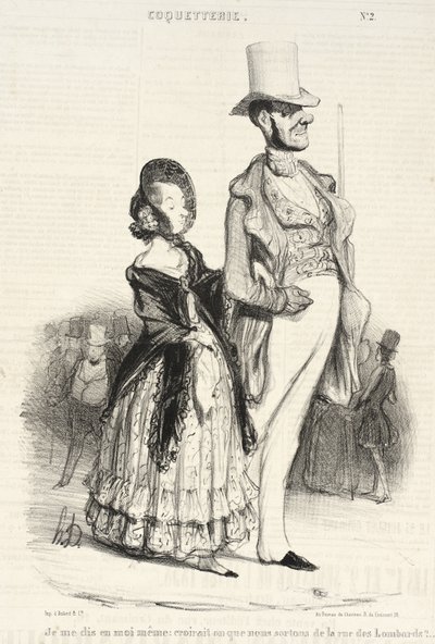 Magamban azt gondolom: vajon elhinnék-e... alkotó: Honoré Daumier