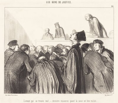 Az ügyvéd, aki rosszul érzi magát alkotó: Honoré Daumier