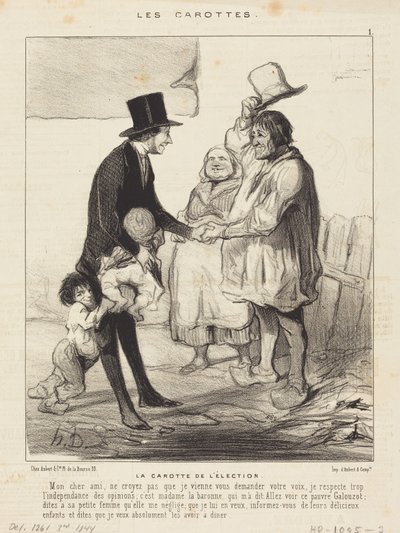 A választás csábítója alkotó: Honoré Daumier