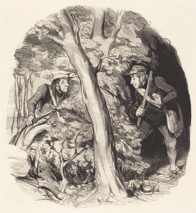 Találkozás az erdőben alkotó: Honoré Daumier