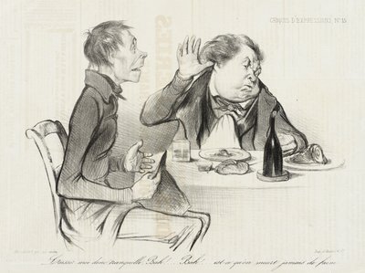 Hagyjanak már békén, bah! bah! meghal-e valaki valaha éhen... alkotó: Honoré Daumier