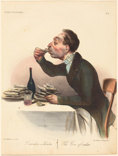 Az osztrigarajongó alkotó: Honoré Daumier