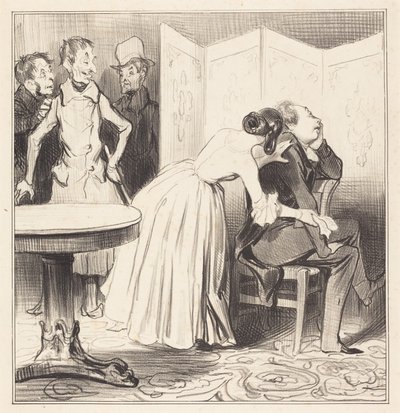 A Chevalier des Adrets a szerető... alkotó: Honoré Daumier