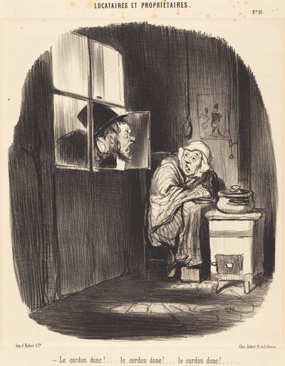A zsinórt tehát!... alkotó: Honoré Daumier