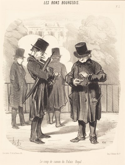 A Palais-Royal ágyúlövése alkotó: Honoré Daumier