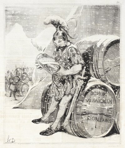 Hannibál átkelése alkotó: Honoré Daumier