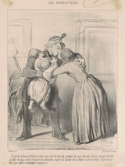 Le garde national Rifolard... alkotó: Honoré Daumier
