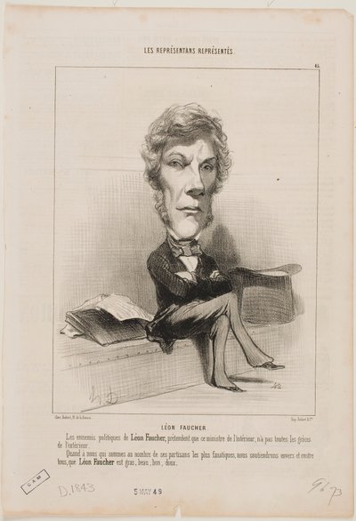 Leon Faucher alkotó: Honoré Daumier