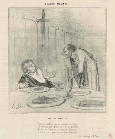 Damoklész kardja alkotó: Honoré Daumier