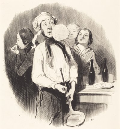 A palacsintákat alkotó: Honoré Daumier