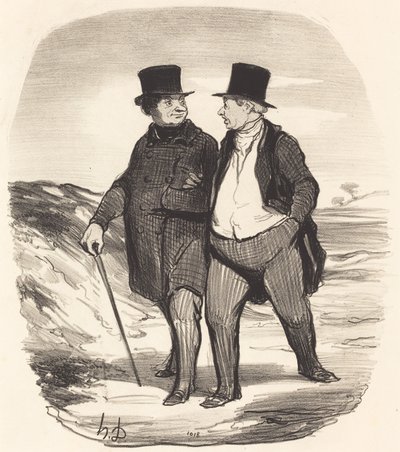 Nehéz idők járnak... alkotó: Honoré Daumier