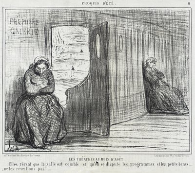 Színházak augusztusban alkotó: Honoré Daumier