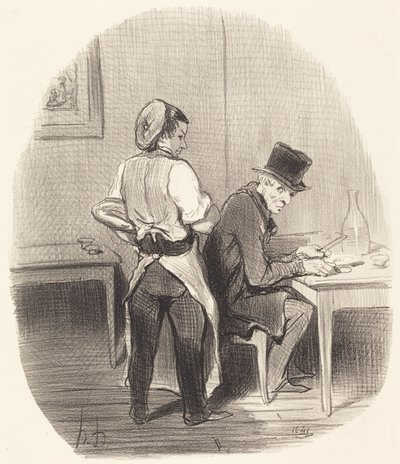 De uram, biztosíthatom, hogy ez... borjúhús!... alkotó: Honoré Daumier