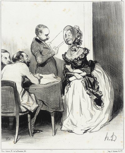 Uraim, azért jöttem, hogy felajánljam az újságjuknak... alkotó: Honoré Daumier