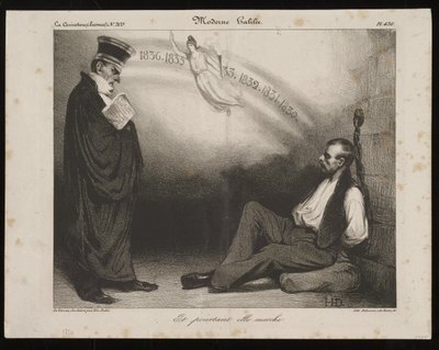 Modern Galilei, És mégis működik (a La Caricature című műből) alkotó: Honoré Daumier