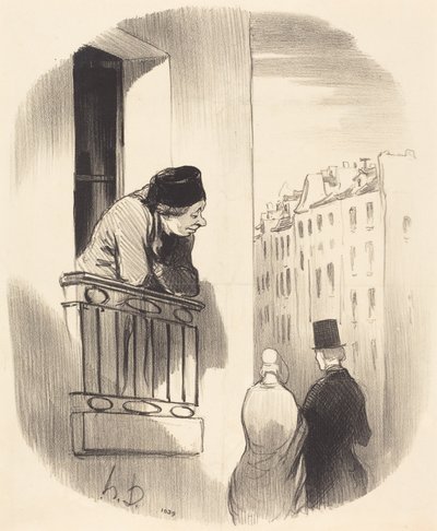 Én is voltam fiatal... alkotó: Honoré Daumier