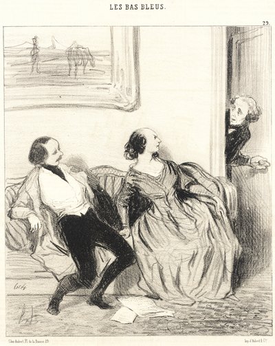 Kedves barátnőm, bejöhetek... alkotó: Honoré Daumier