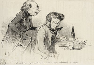 Kedves barátom, minden ceremónia nélkül jövök... alkotó: Honoré Daumier