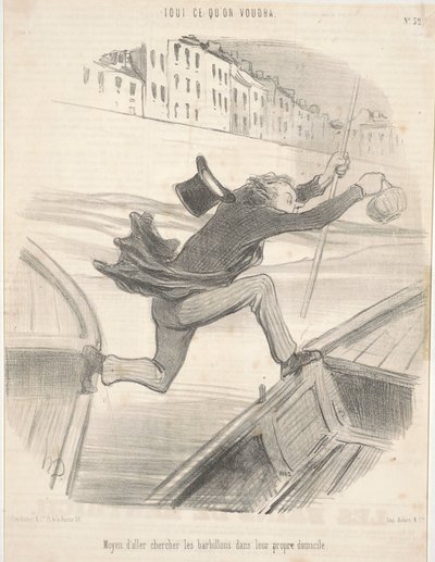 A márnák saját otthonukban történő elhozásának módja alkotó: Honoré Daumier