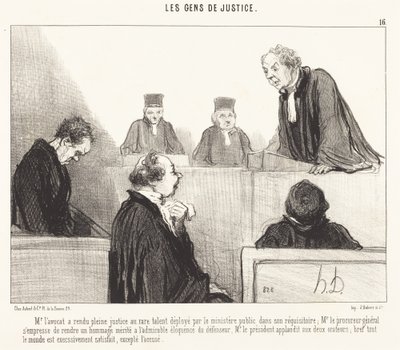 Ügyvéd úr teljes igazságot tett... alkotó: Honoré Daumier