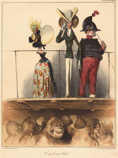 Ó, milyen csúnyák! alkotó: Honoré Daumier