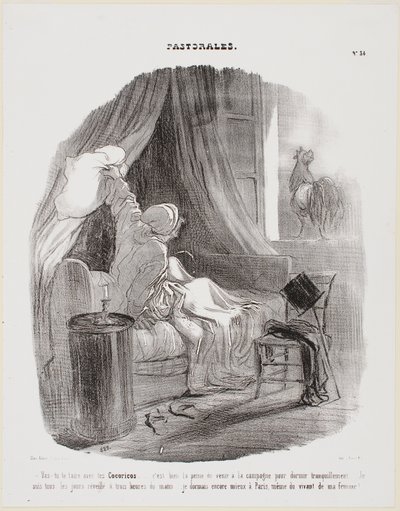 Ó, hagyd már abba ezt a kukorékolást! alkotó: Honoré Daumier