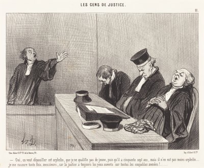 Igen, ki akarják fosztani ezt az árvát... alkotó: Honoré Daumier