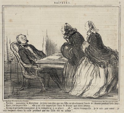 Elnézést, igazgató úr... alkotó: Honoré Daumier