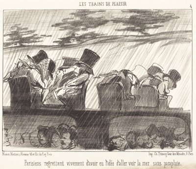 A párizsiak, akik mélyen sajnálják... alkotó: Honoré Daumier