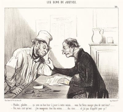 Könyörgöm... jó trükk lesz... alkotó: Honoré Daumier