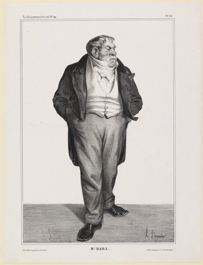 M. Baillot portréja alkotó: Honoré Daumier
