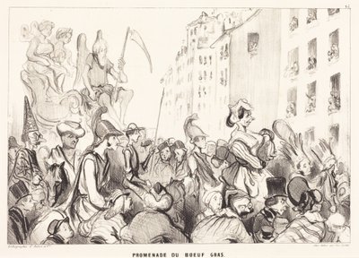 A „Boeuf gras” sétány alkotó: Honoré Daumier