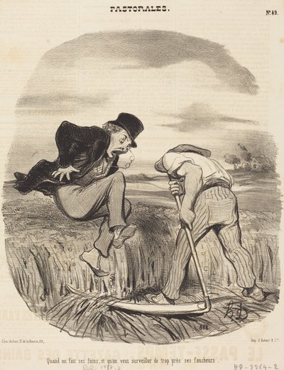 Amikor szénát csinálnak ... alkotó: Honoré Daumier