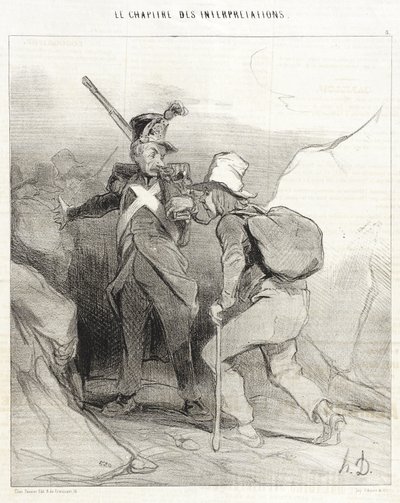 Amikor a faludban voltál, akkor... alkotó: Honoré Daumier