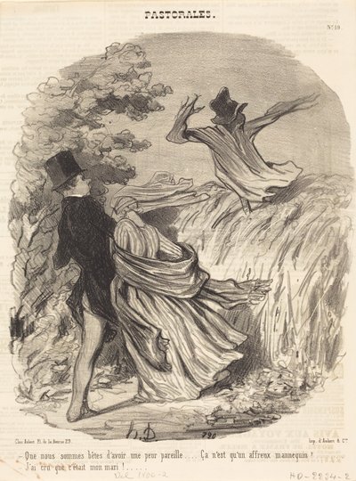 Milyen buták vagyunk, hogy ennyire félünk... alkotó: Honoré Daumier