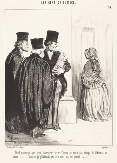 Milyen kár, hogy ez a bájos… nő… alkotó: Honoré Daumier