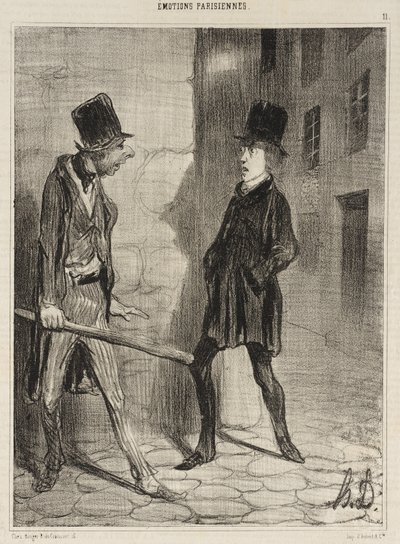 Hány óra van, kérem? alkotó: Honoré Daumier