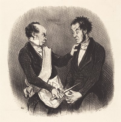Egy szabadkőműves fogadása alkotó: Honoré Daumier