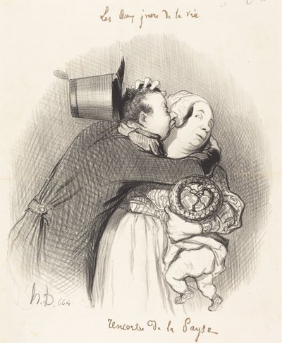 Találkozás a parasztasszonnyal alkotó: Honoré Daumier