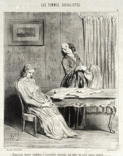 Elhalasztva… egy ajtó nyitva marad számomra… alkotó: Honoré Daumier